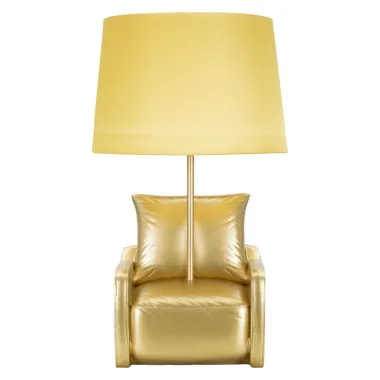 LAMPA NOCNA W STYLU MID-CENTURY ŻÓŁTA 26X46 cm